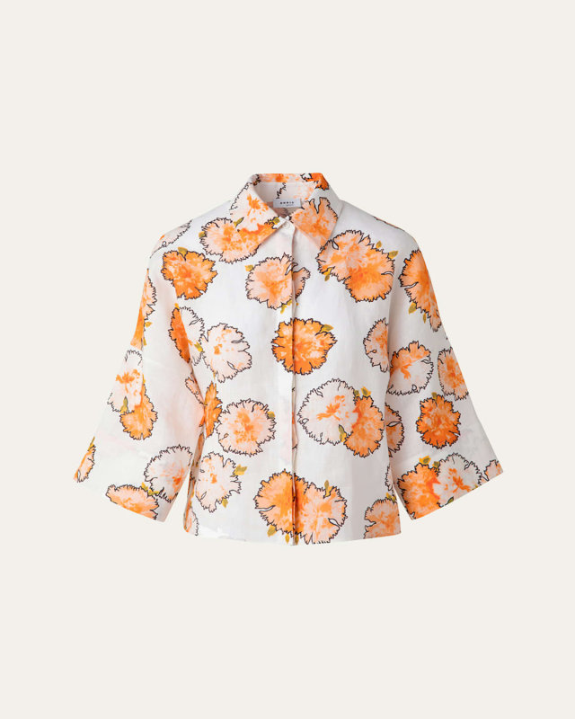 Carnation Lightweight Linen Blouse